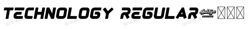 Technology Regular字体转换 Technology Regular字体转换